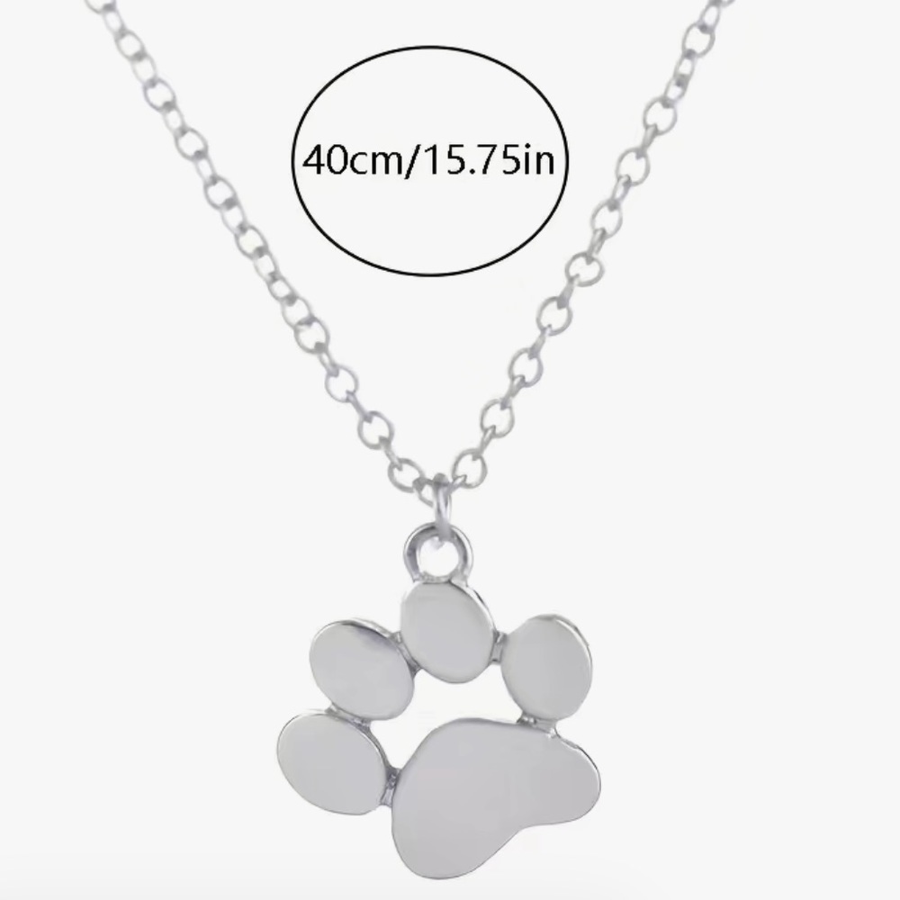 NEW Dog or Cat Paw-print Necklace - Picture 6 of 7